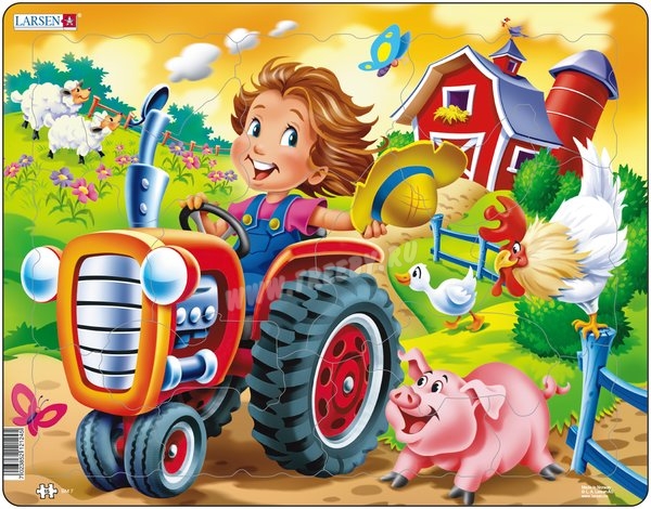 pazl malchik i traktor na ferme larsen bm7